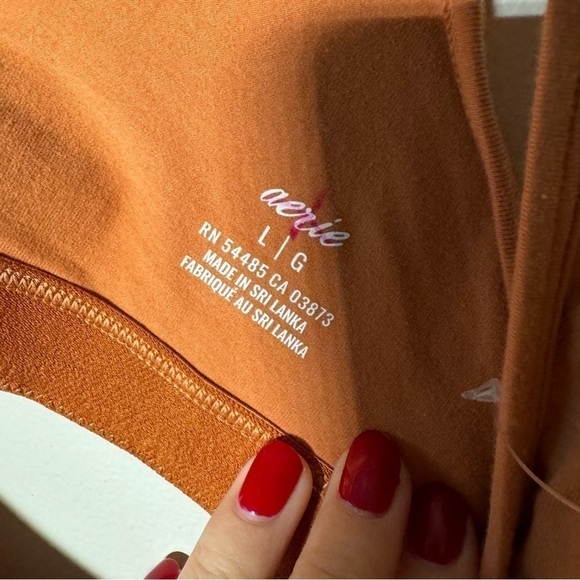 NWOT AERIE ORANGE SCOOP NECK BRALETTE L - Picture 4 of 5